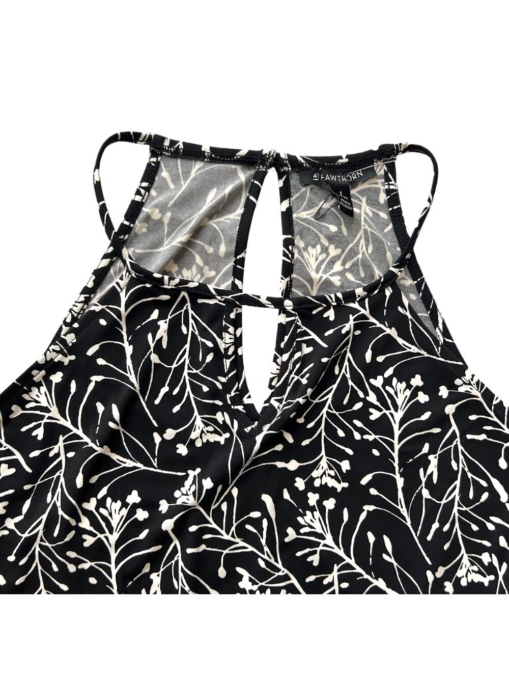 41 Hawthorn Floral Print Jersey Jumpsuit Black White Size Small Petite NWT - Picture 7 of 13